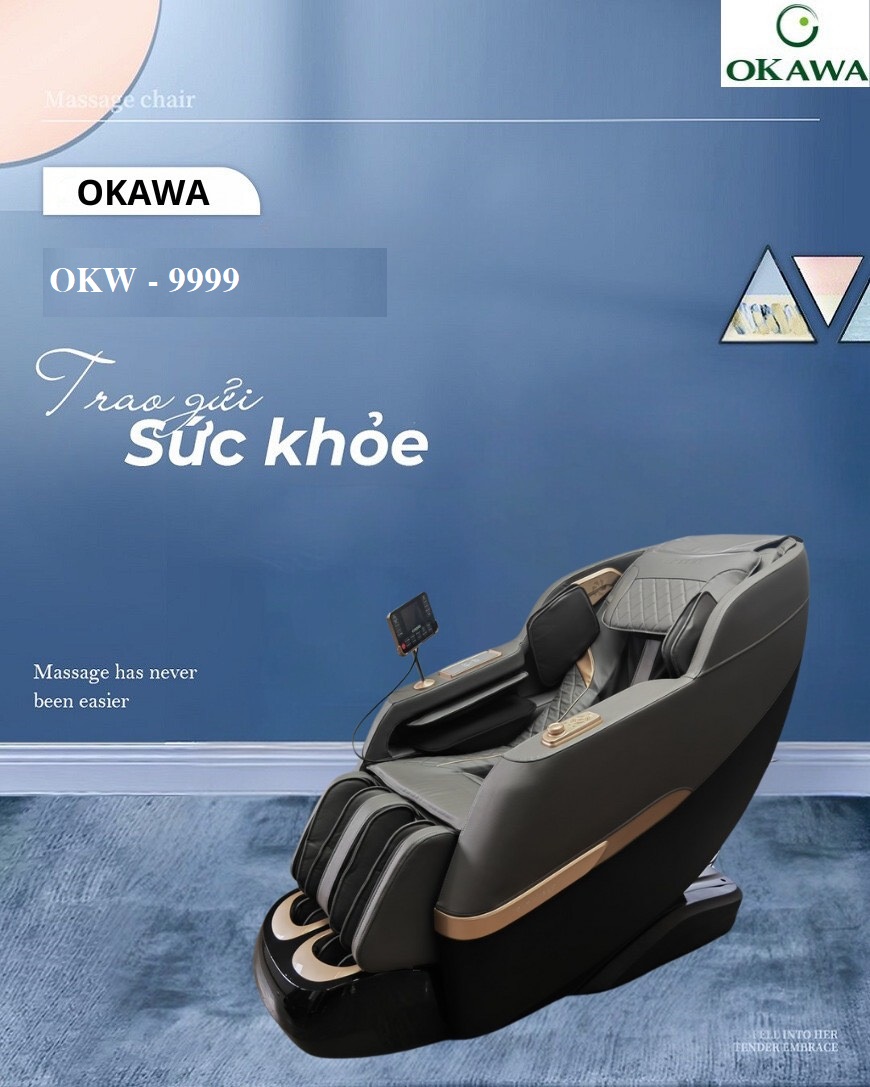 GHẾ MASSAGE OKAWA - 9999 ( NEW)
